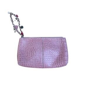 Y2K Pink Croc Clutch 🐊 Liz Claiborne Keychain Bag | Princess Vibes 💕